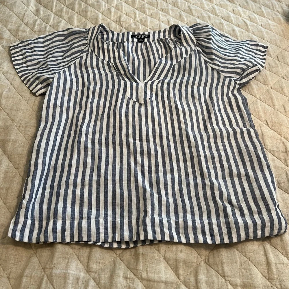J. Crew linen top